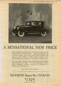 Nice Images Collection: 1924 Hudson Super Six Coach Desktop Wallpapers