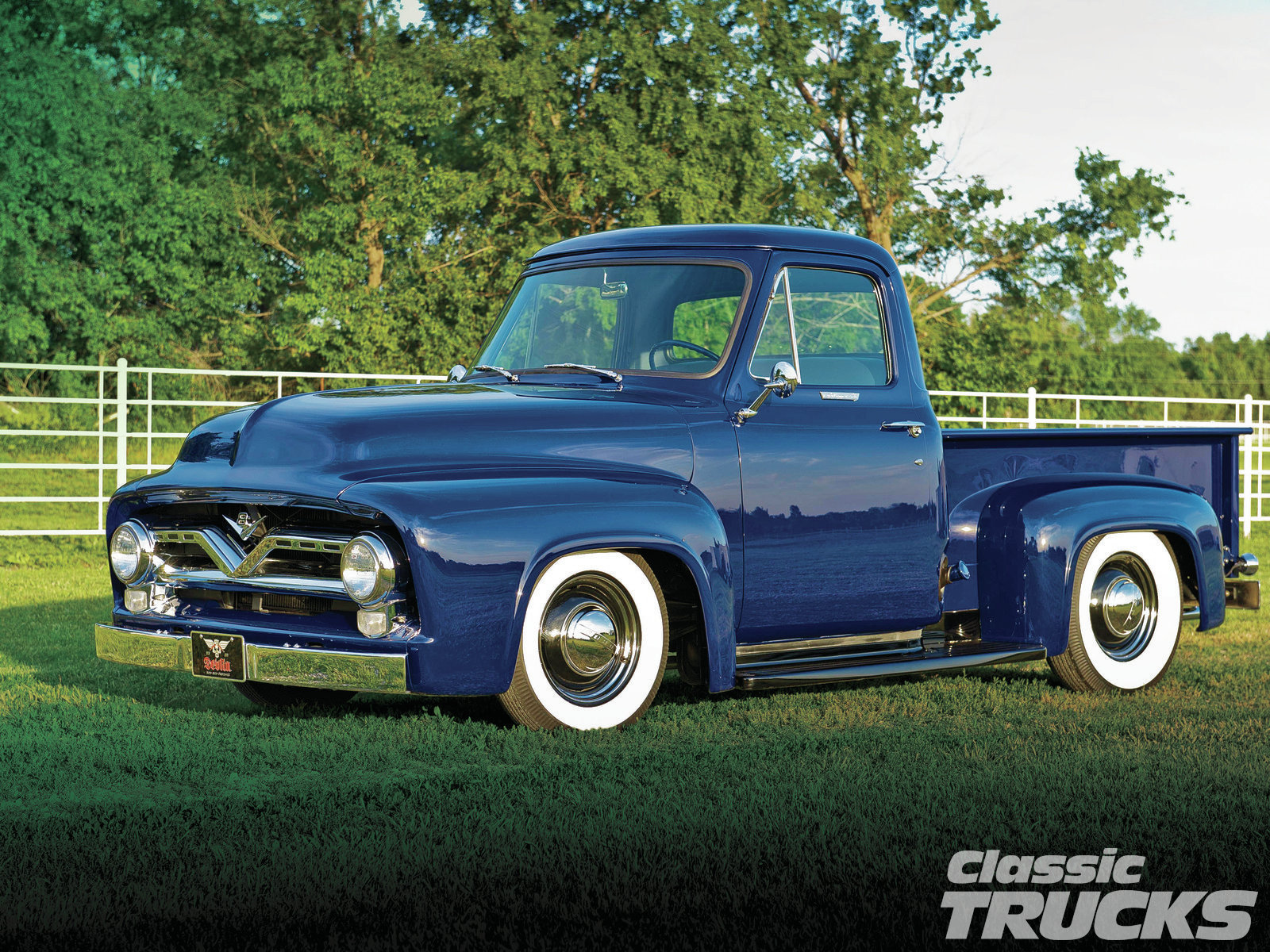 HD Quality Wallpaper | Collection: Vehicles, 1600x1200 1955 Ford F-100