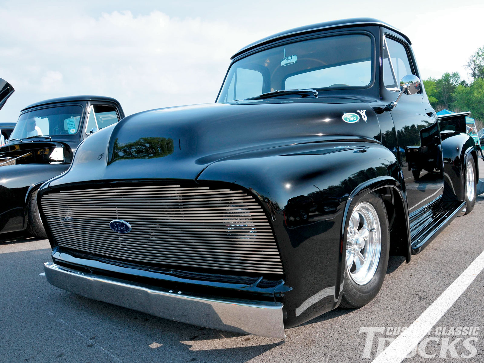 Nice Images Collection: 1955 Ford F-100 Desktop Wallpapers