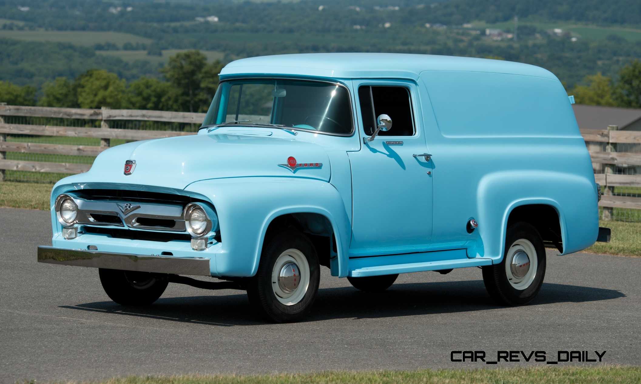 Nice Images Collection: 1956 Ford F-100 Panel Desktop Wallpapers