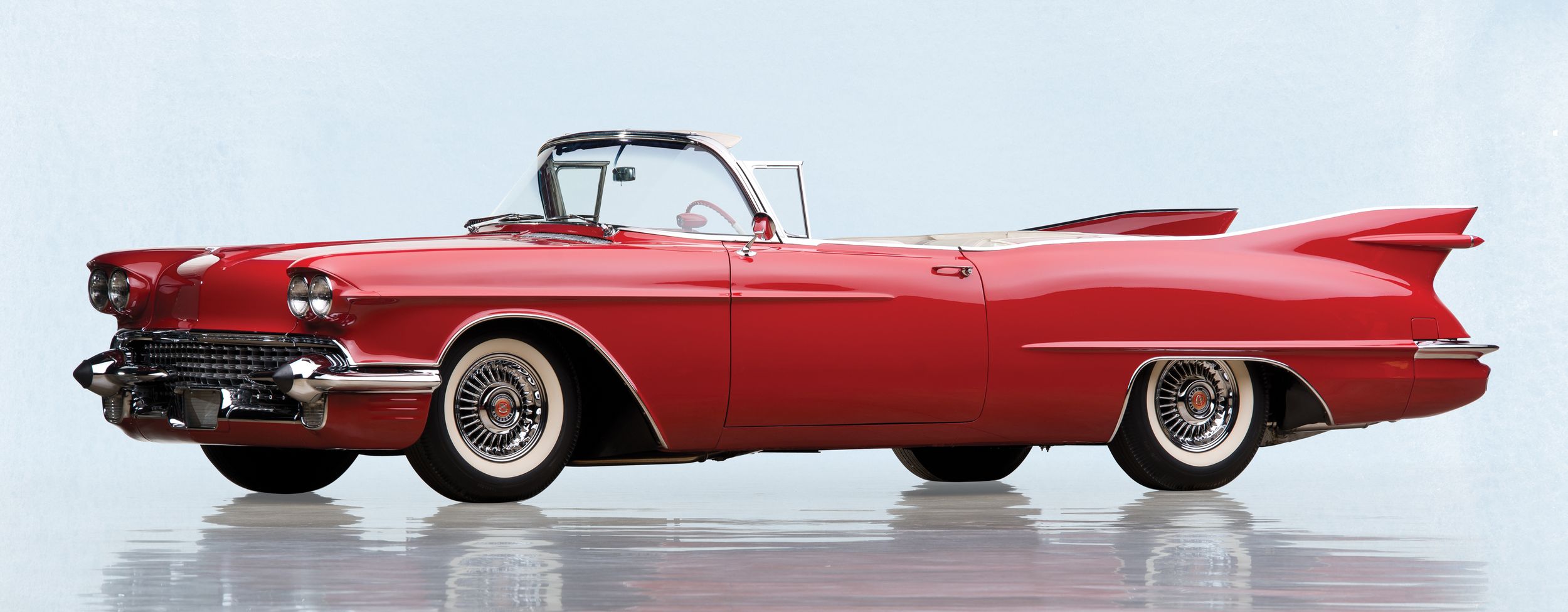 HD Quality Wallpaper | Collection: Vehicles, 2500x975 1958 Cadillac Eldorado Biarritz