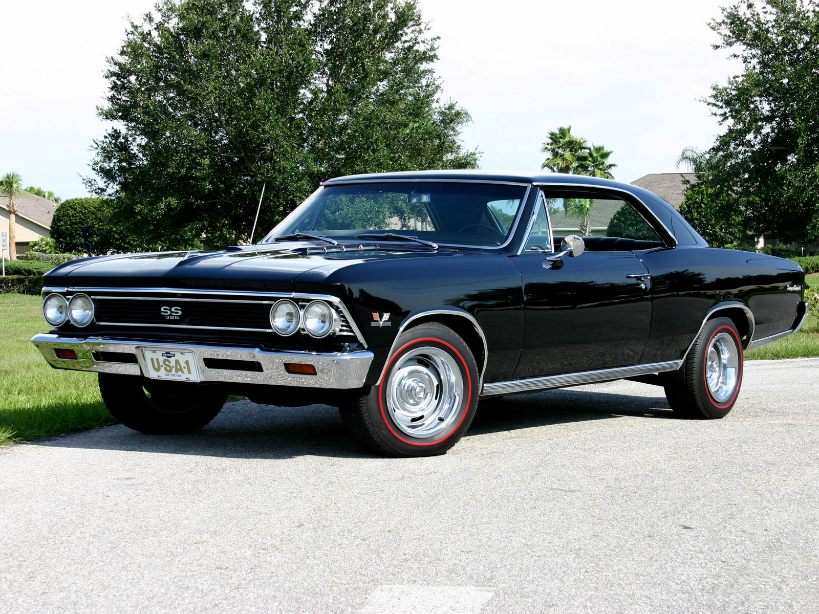 HD Quality Wallpaper | Collection: Vehicles, 1600x1200 1966 Chevelle Ss