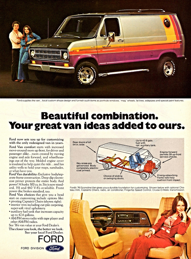 Nice Images Collection: 1976 Ford Econoline Desktop Wallpapers