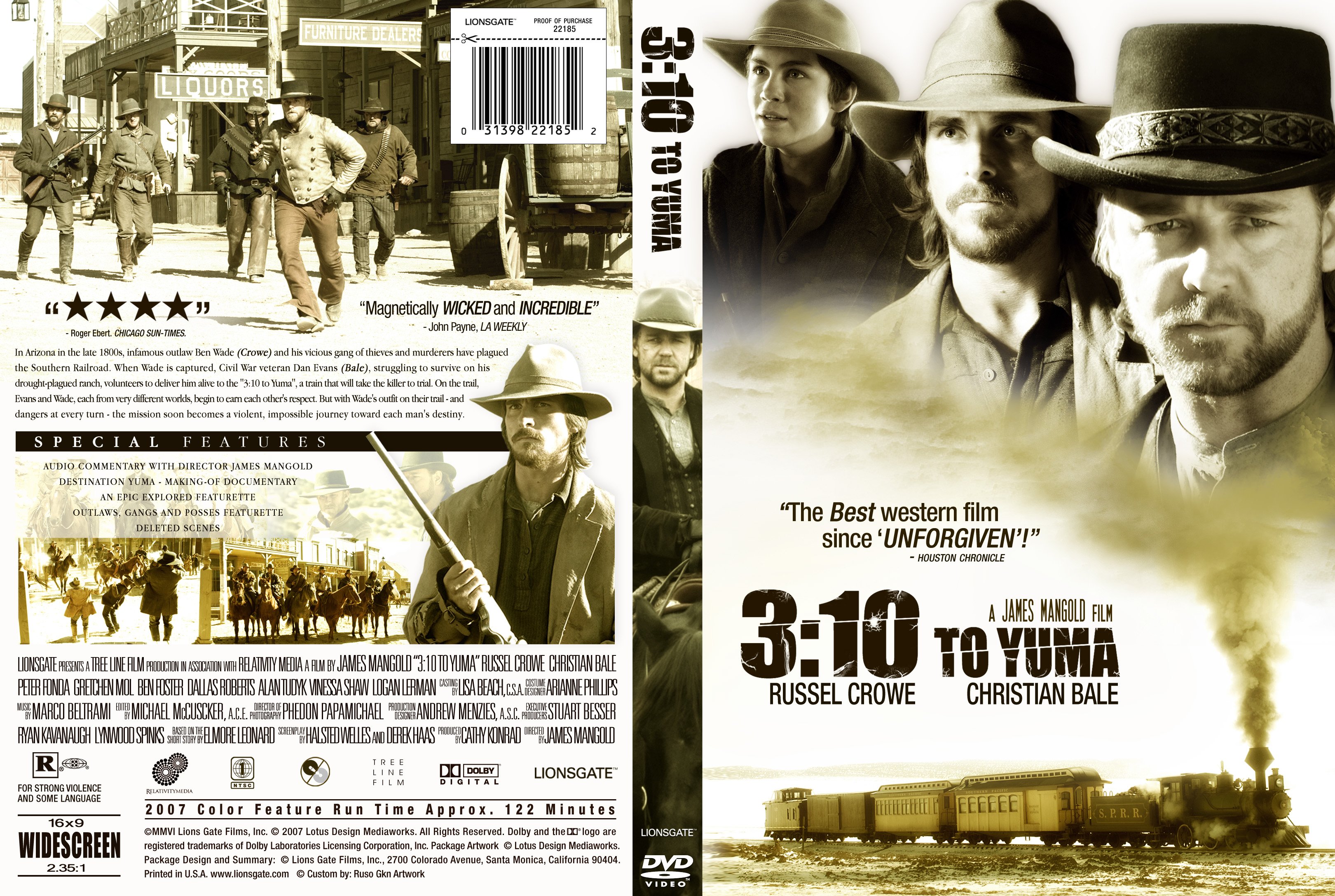 HD Quality Wallpaper | Collection: Movie, 3240x2175 3:10 To Yuma (2007)