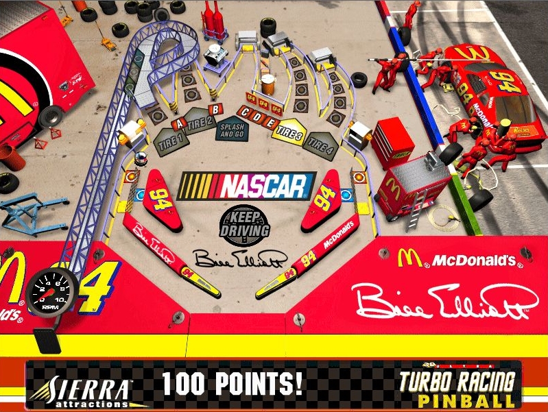 3-D Ultra NASCAR Pinball #6