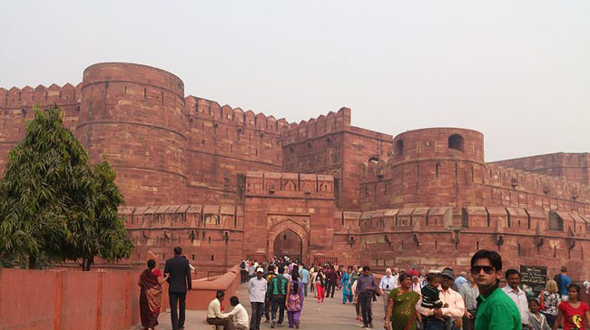 Agra Fort Backgrounds, Compatible - PC, Mobile, Gadgets| 650x364 px
