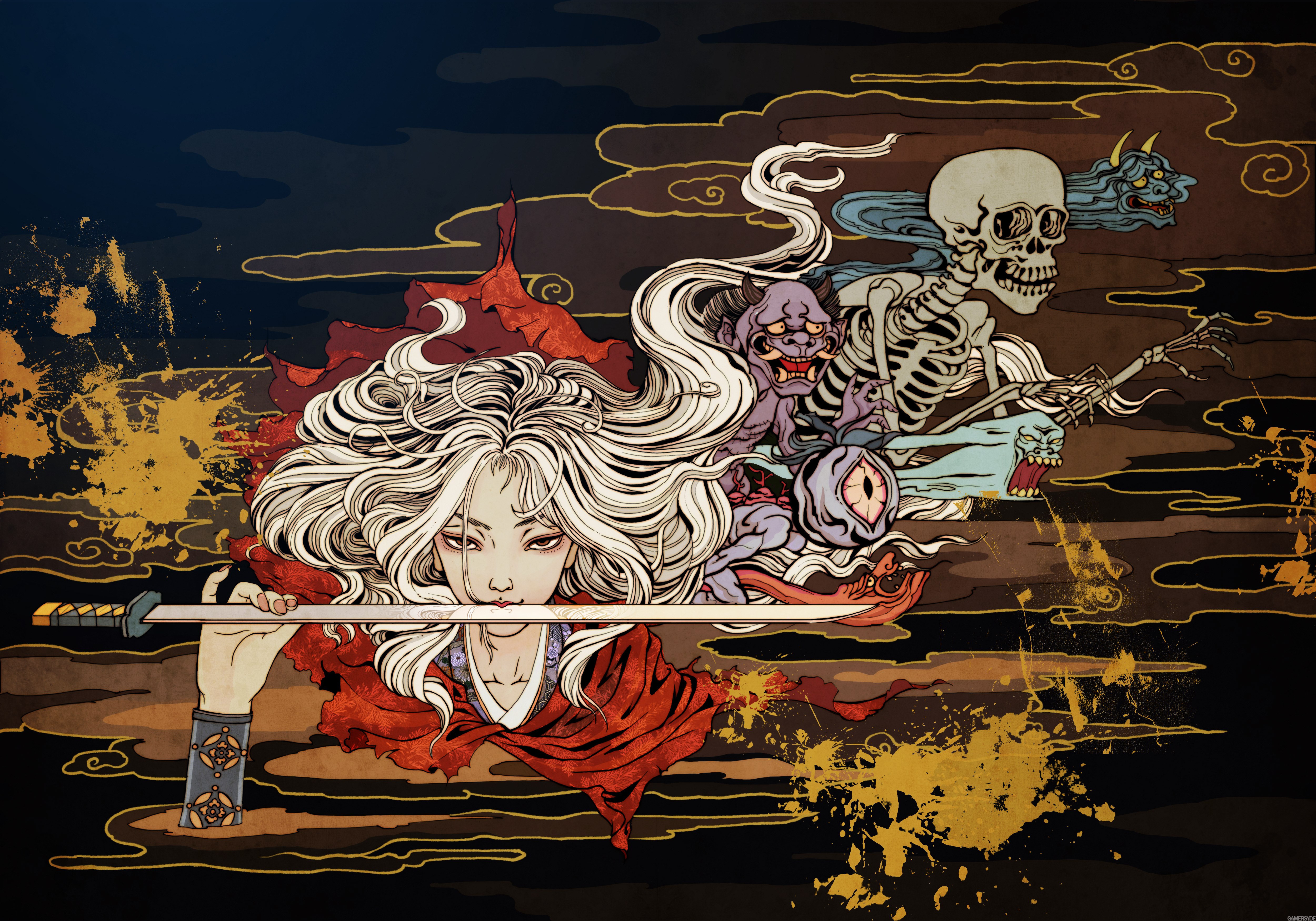 Akaneiro: Demon Hunters HD wallpapers, Desktop wallpaper - most viewed