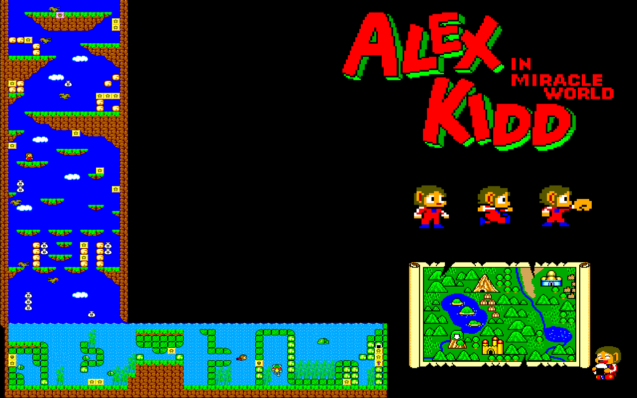 Alex Kidd In Miracle World Backgrounds, Compatible - PC, Mobile, Gadgets| 1280x800 px
