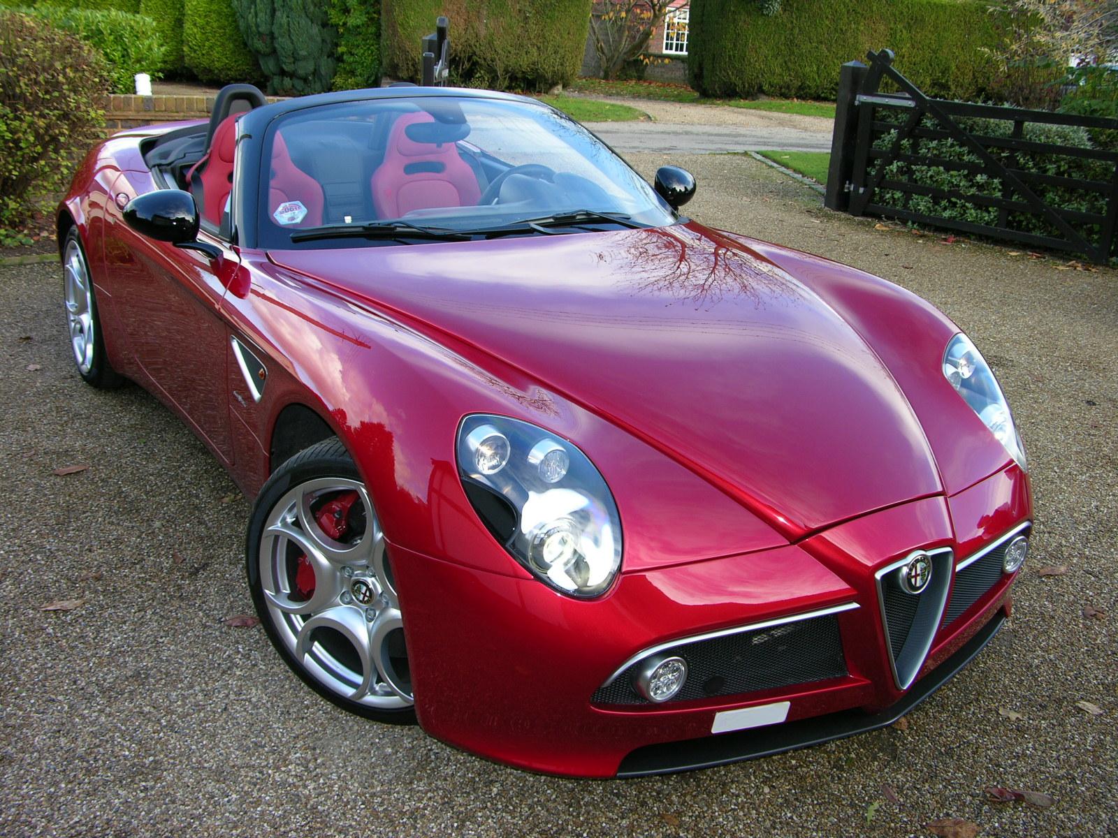 Alfa Romeo 8C Spider Backgrounds, Compatible - PC, Mobile, Gadgets| 1600x1200 px