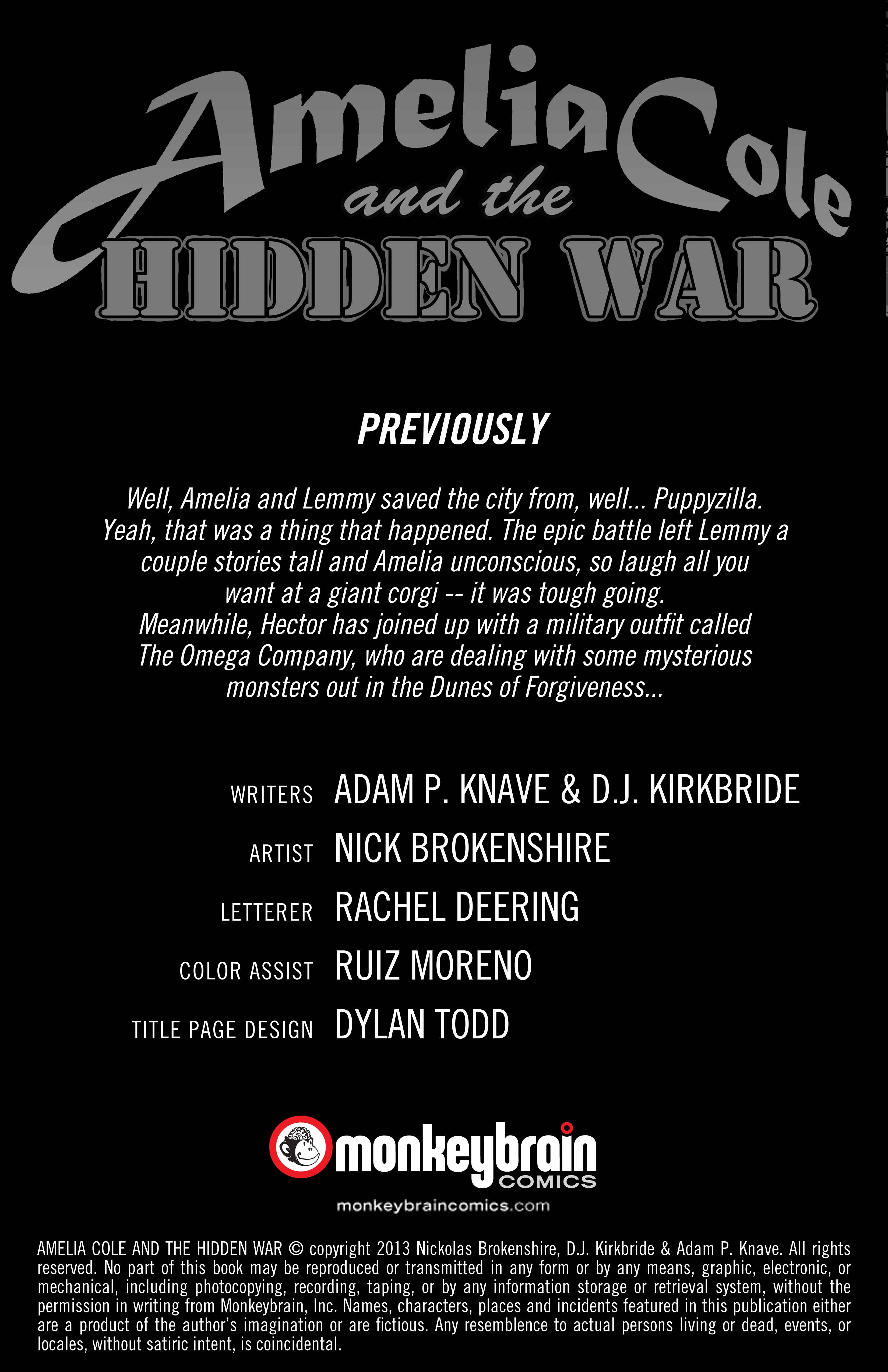 Amelia Cole And The Hidden War #20