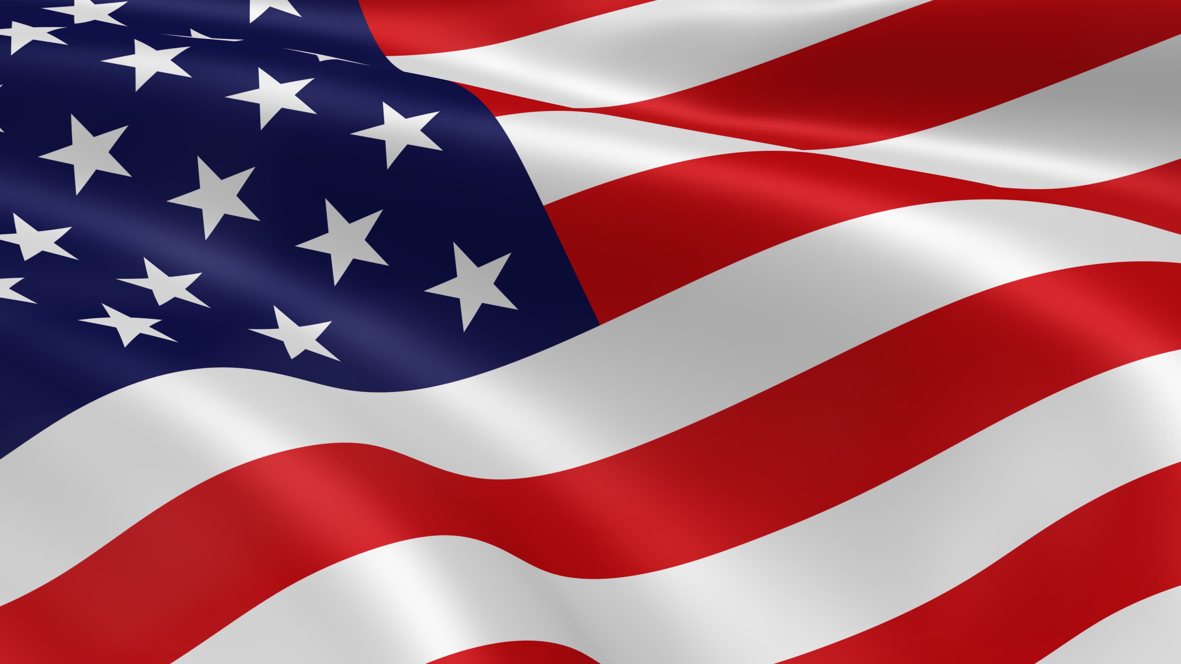HD Quality Wallpaper | Collection: Man Made, 4096x2304 American Flag