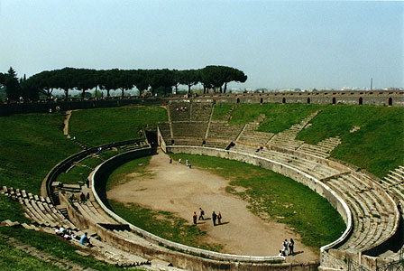 Nice Images Collection: Amphitheatre Of Pompeii Desktop Wallpapers