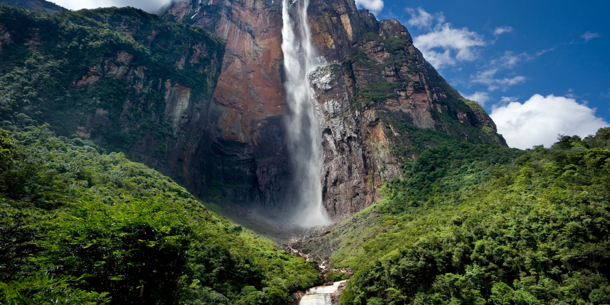 HD Quality Wallpaper | Collection: Earth, 2000x1000 Angel Falls