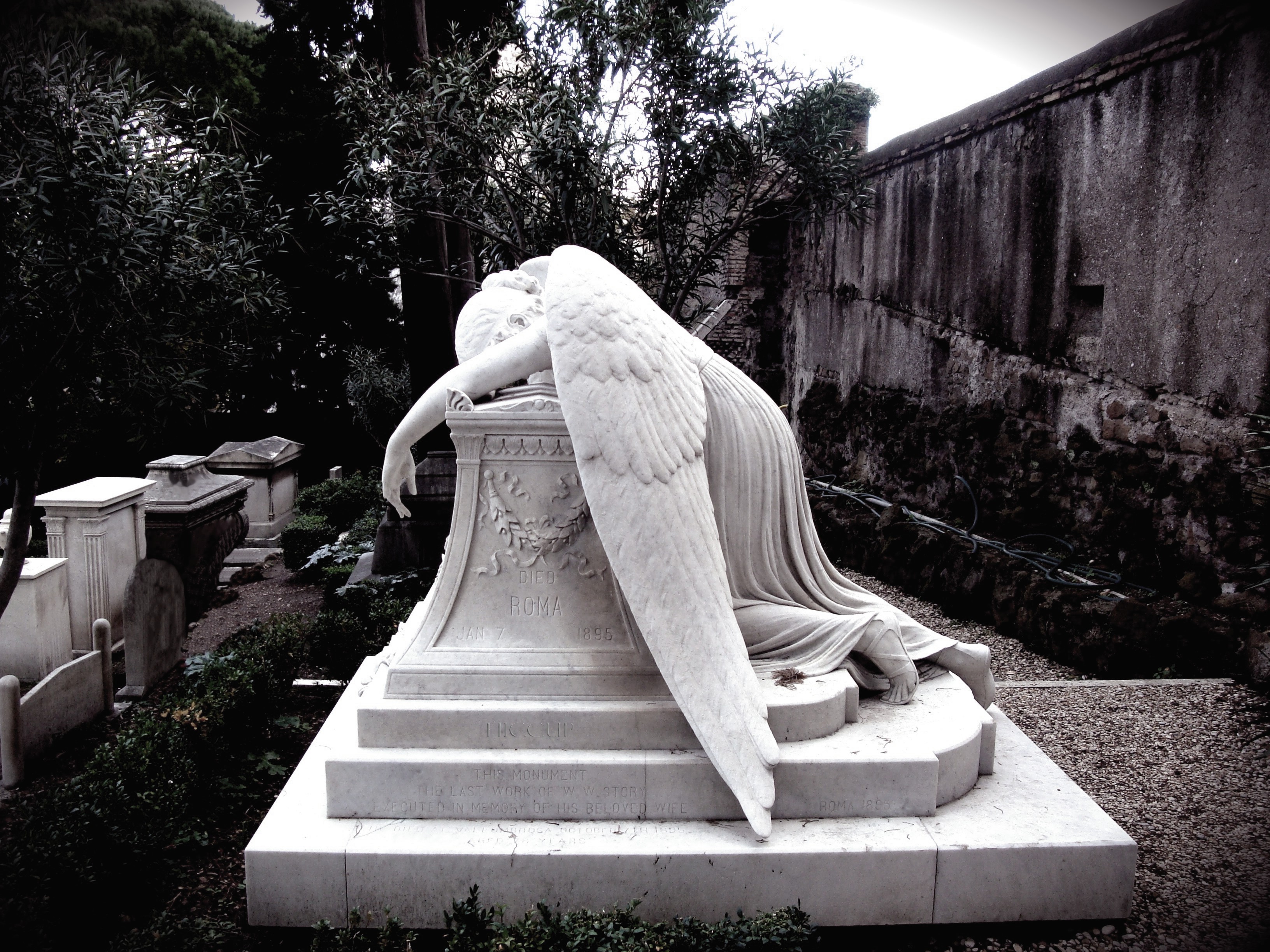 HD Quality Wallpaper | Collection: Man Made, 3264x2448 Angel Statue