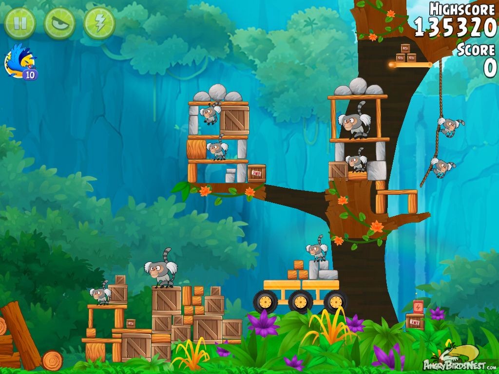 Nice Images Collection: Angry Birds Rio Desktop Wallpapers