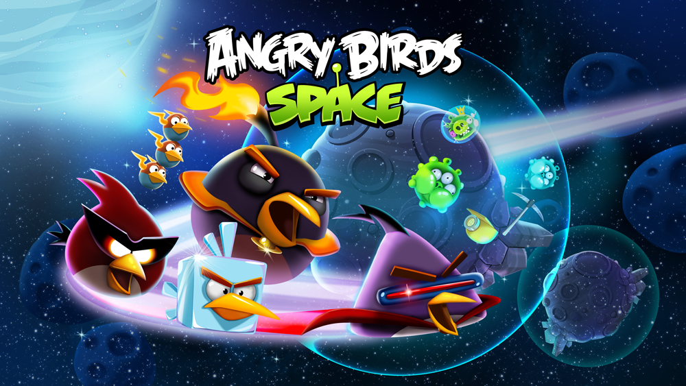 HD Quality Wallpaper | Collection: Video Game, 1000x563 Angry Birds Space
