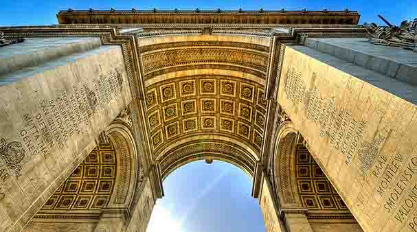 HD Quality Wallpaper | Collection: Man Made, 607x338 Arc De Triomphe