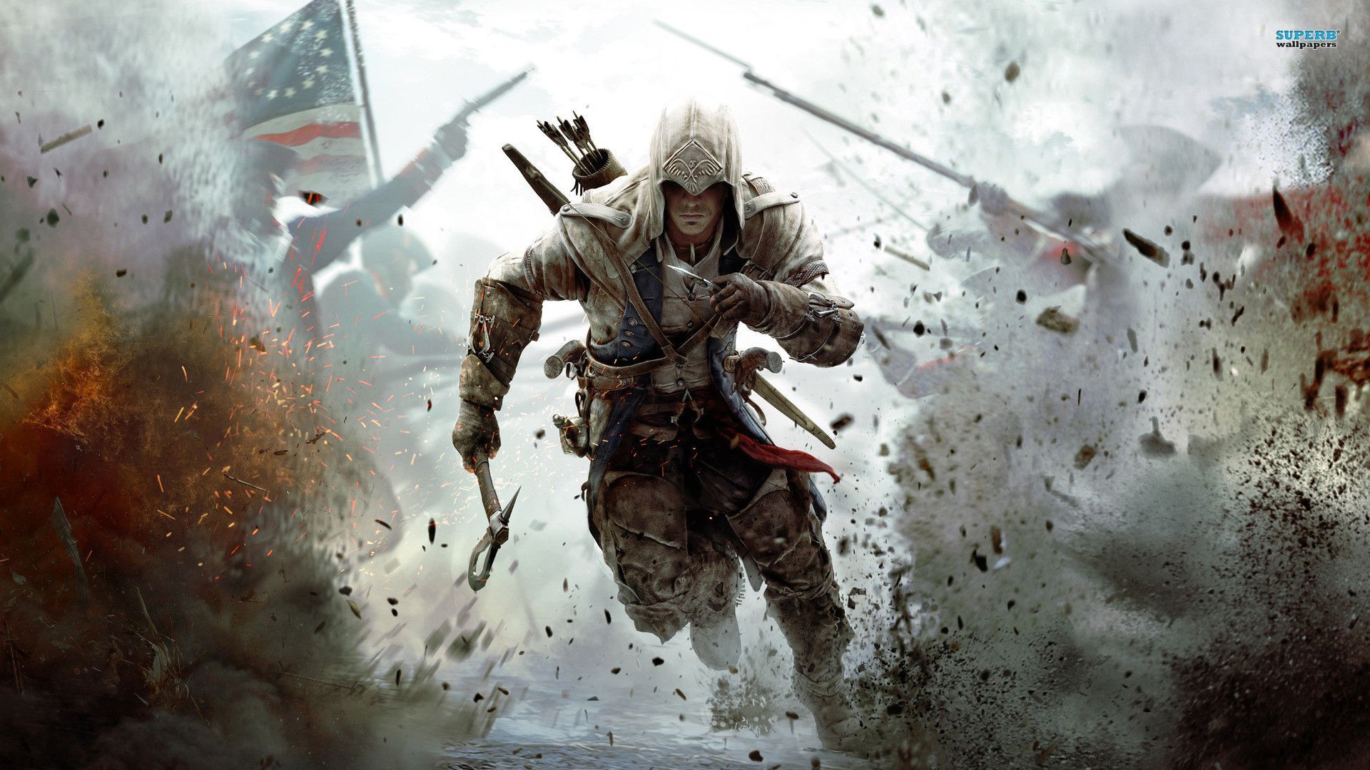 Assassin's Creed III Backgrounds, Compatible - PC, Mobile, Gadgets| 1920x1080 px