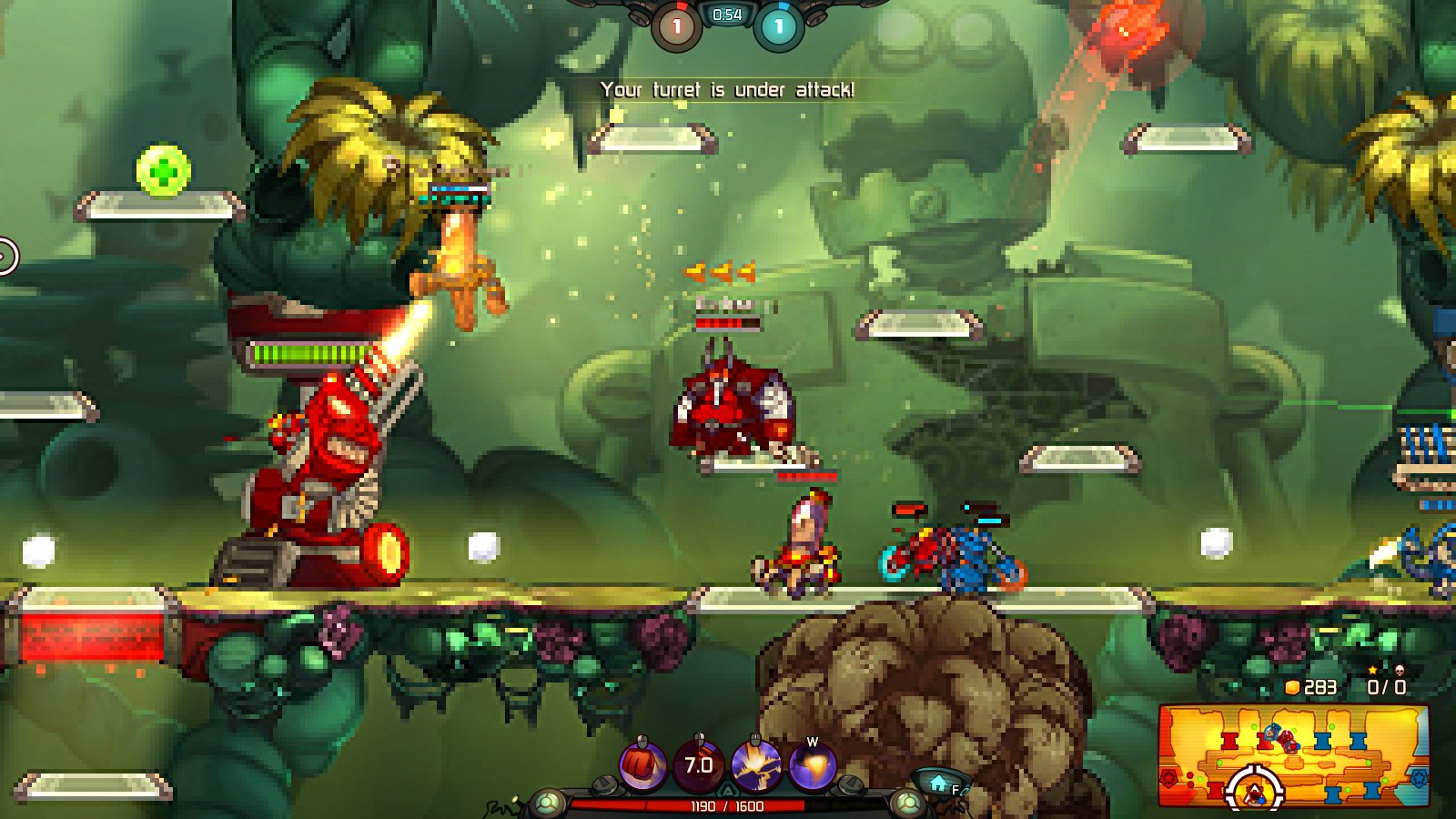 Awesomenauts Backgrounds, Compatible - PC, Mobile, Gadgets| 1600x900 px