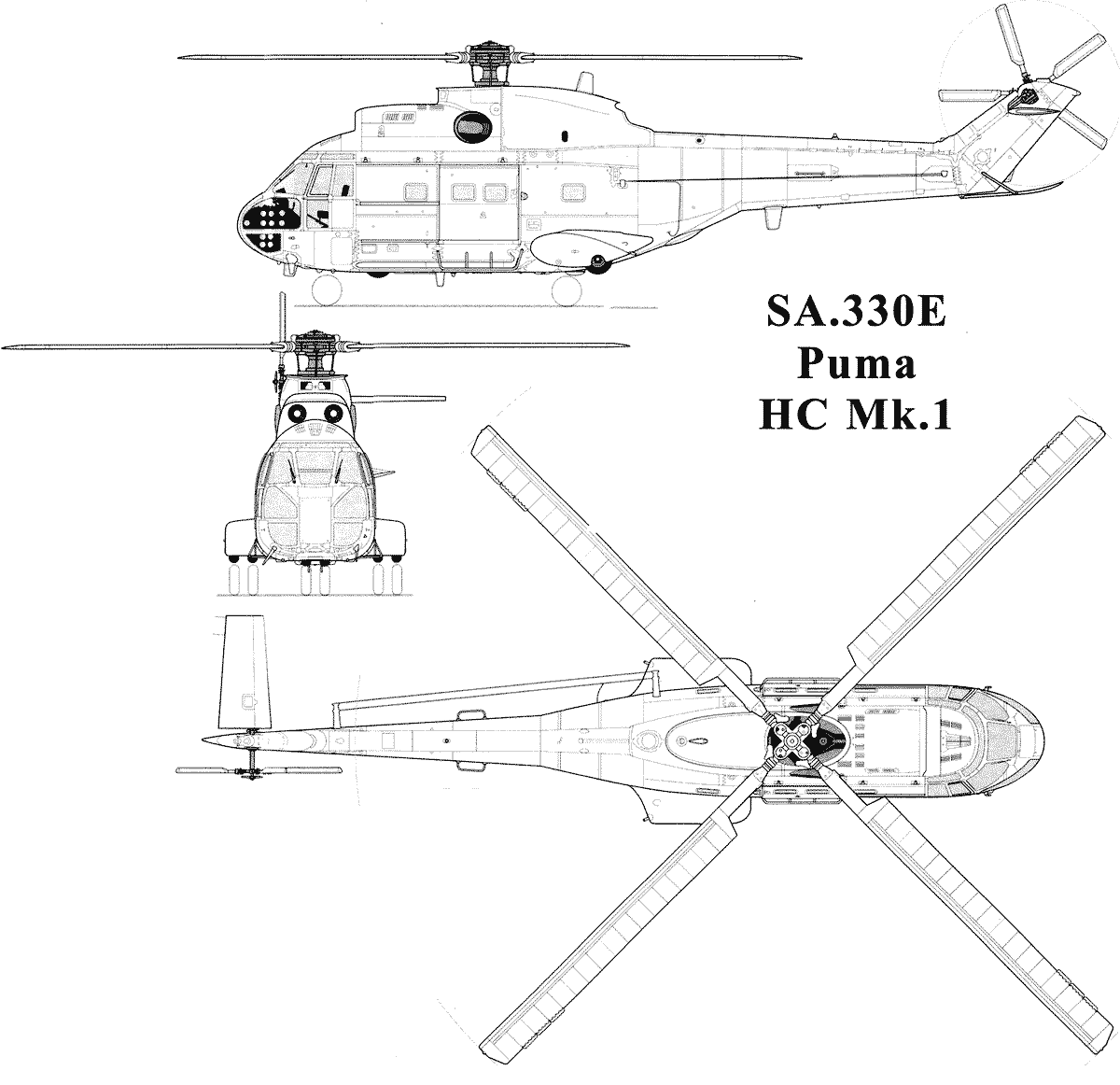 Aérospatiale SA 330 Puma Pics, Military Collection