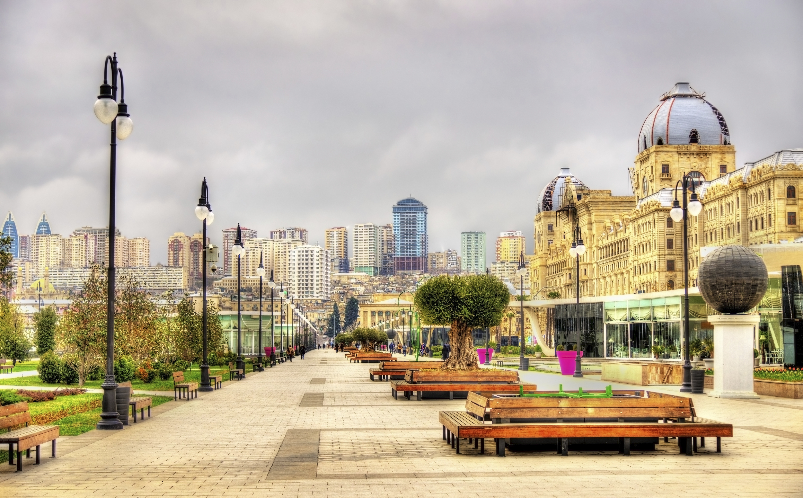 Baku Backgrounds, Compatible - PC, Mobile, Gadgets| 2814x1747 px