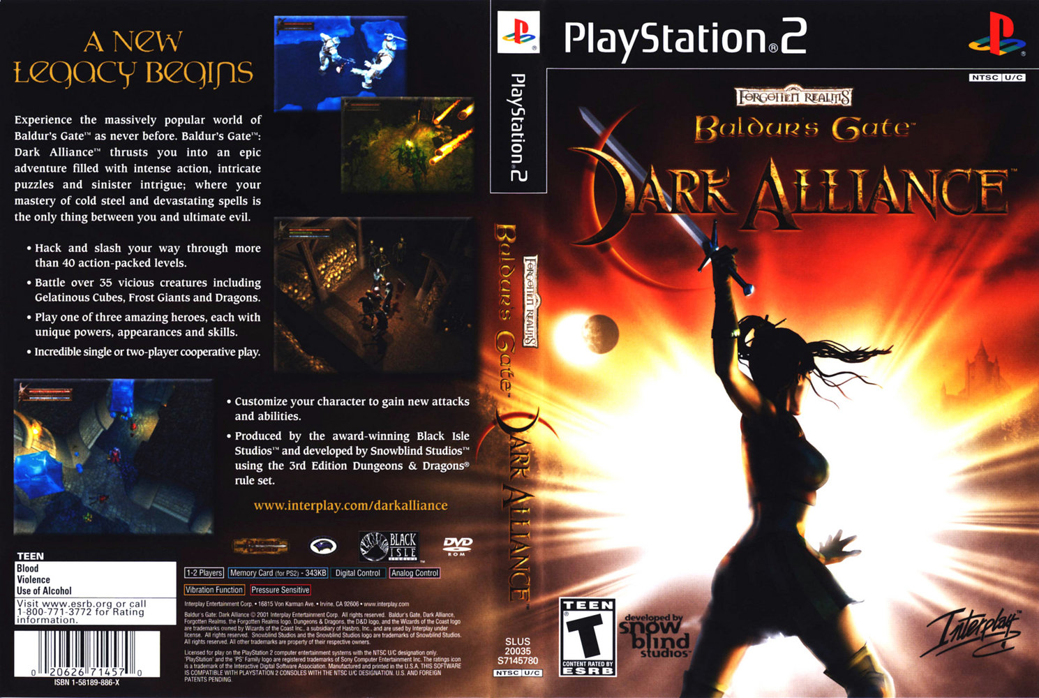 Baldur's Gate: Dark Alliance Pics, Video Game Collection