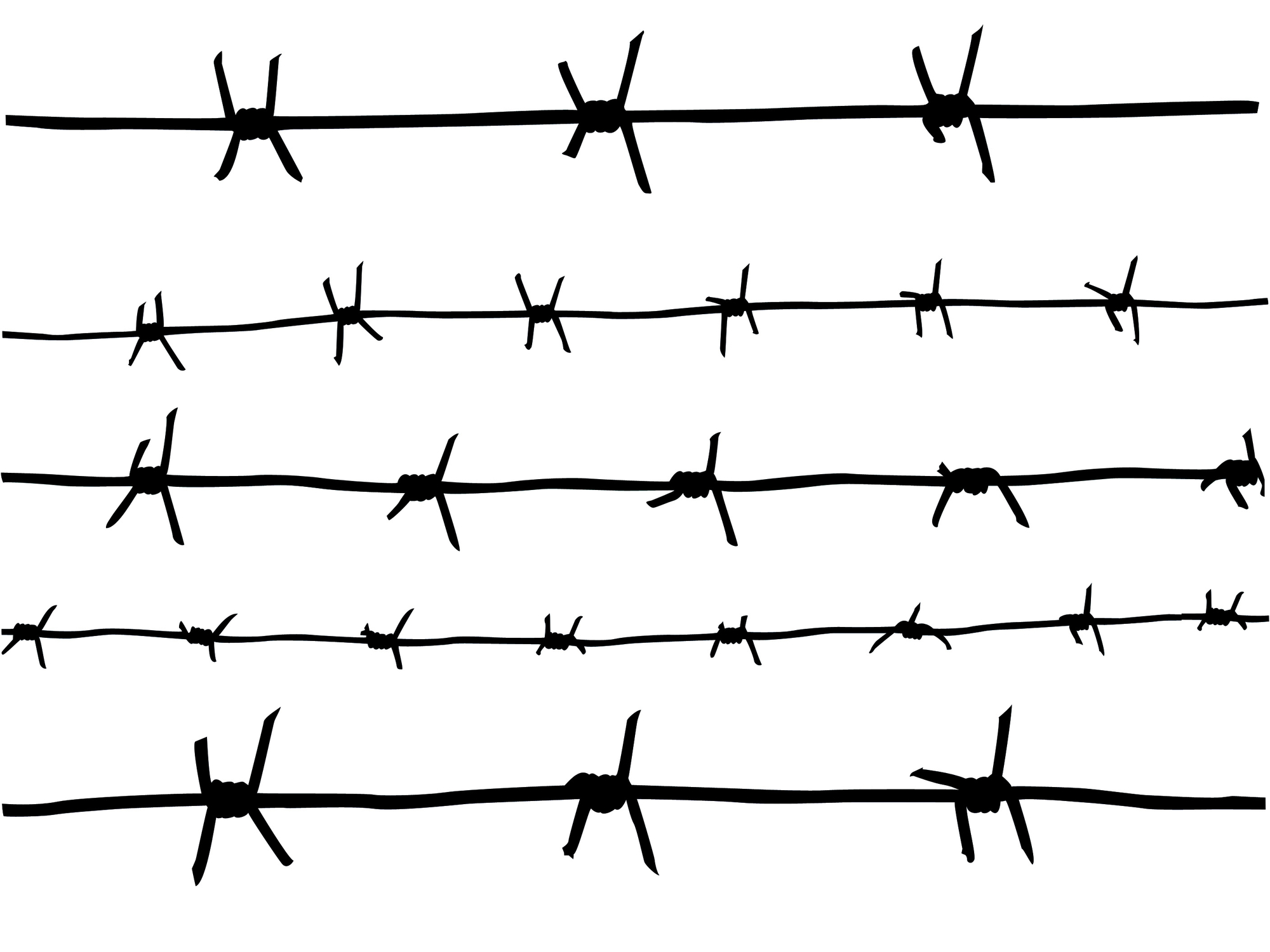 HD Quality Wallpaper | Collection: Man Made, 2000x1500 Barb Wire