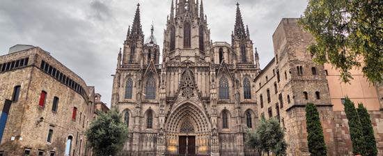 HD Quality Wallpaper | Collection: Religious, 550x224 Barcelona Cathedral