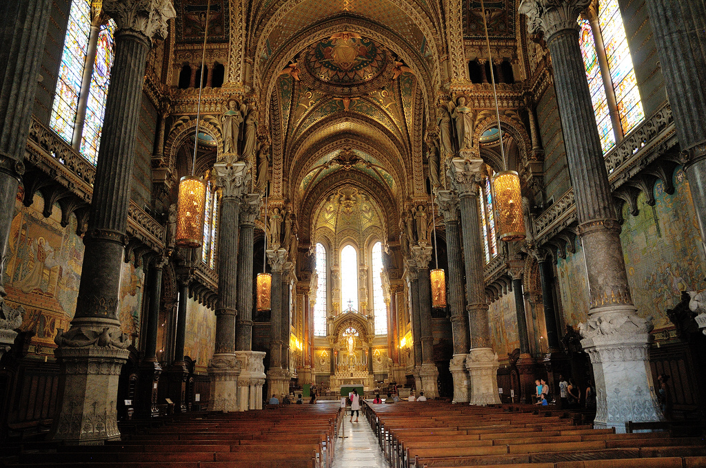 Basilica Of Notre-Dame De Fourvière Backgrounds, Compatible - PC, Mobile, Gadgets| 1024x680 px