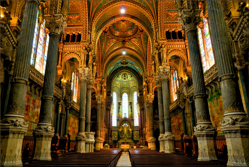 Basilica Of Notre-Dame De Fourvière Backgrounds, Compatible - PC, Mobile, Gadgets| 1024x685 px