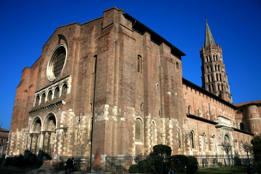 Nice Images Collection: Basilica Of St. Sernin, Toulouse Desktop Wallpapers