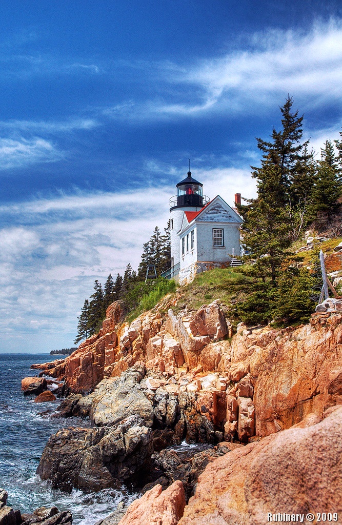 HQ Bass Harbor Lighthouse Wallpapers | File 414.87Kb