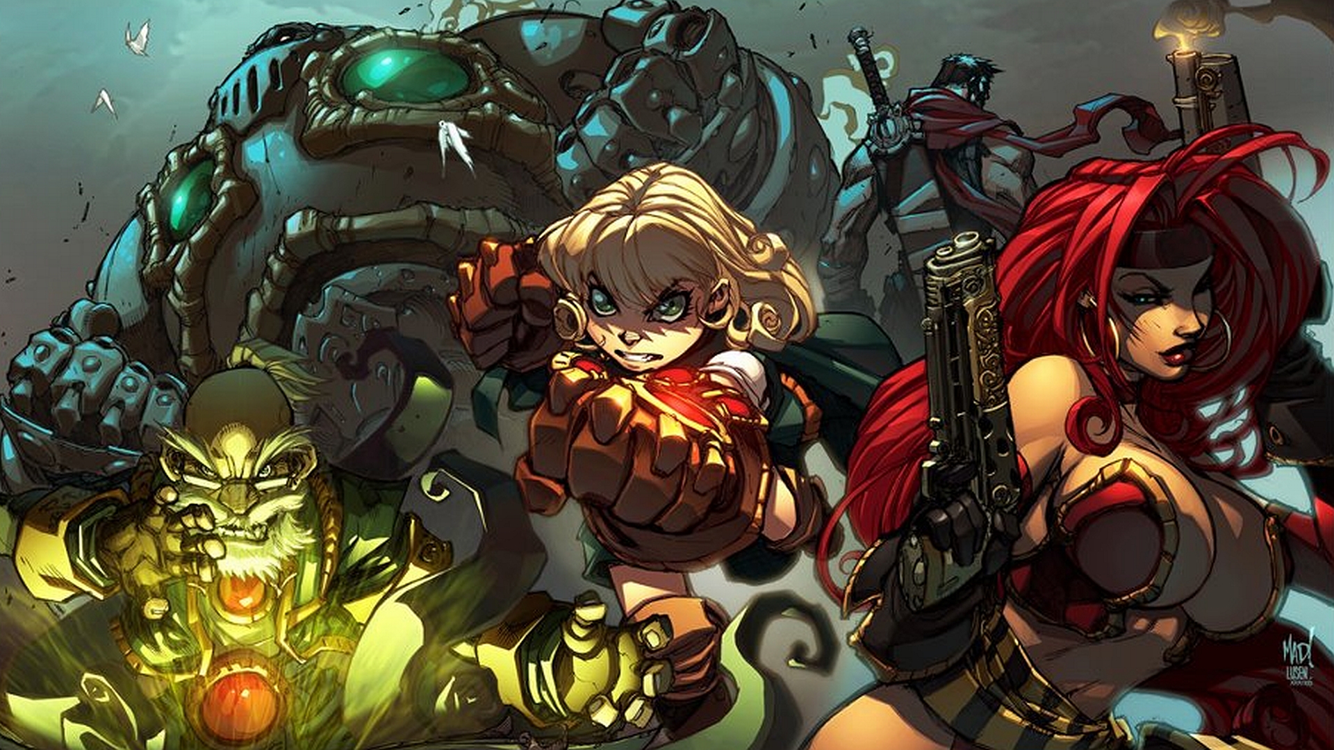 High Resolution Wallpaper | Battle Chasers 1920x1080 px