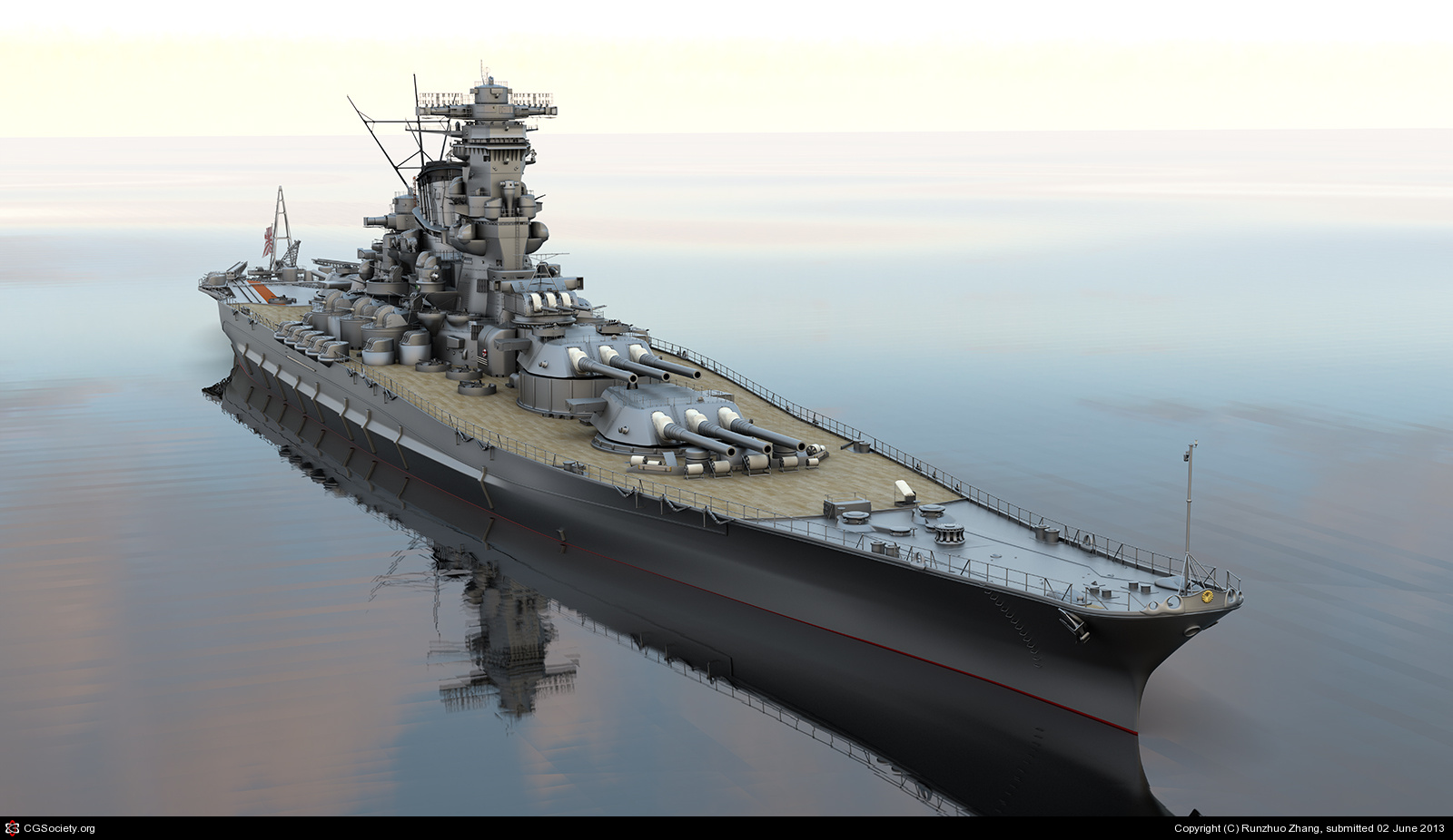 High Resolution Wallpaper | Battleship Yamato 1600x926 px
