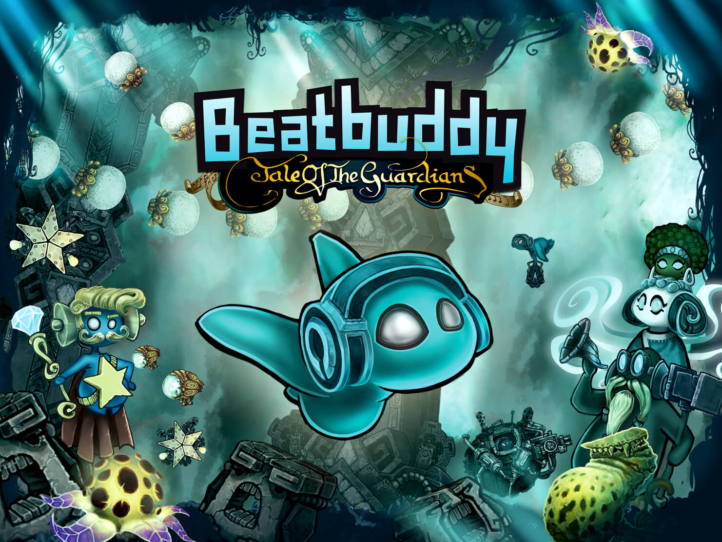HD Quality Wallpaper | Collection: Video Game, 1481x1111 Beatbuddy: Tale Of The Guardians
