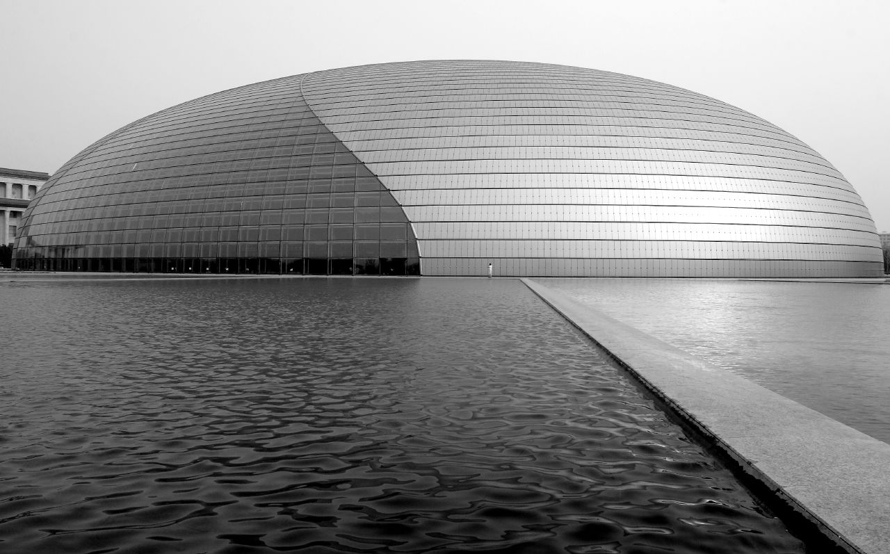 HD Quality Wallpaper | Collection: Man Made, 1280x797 Beijing National Grand Theatre