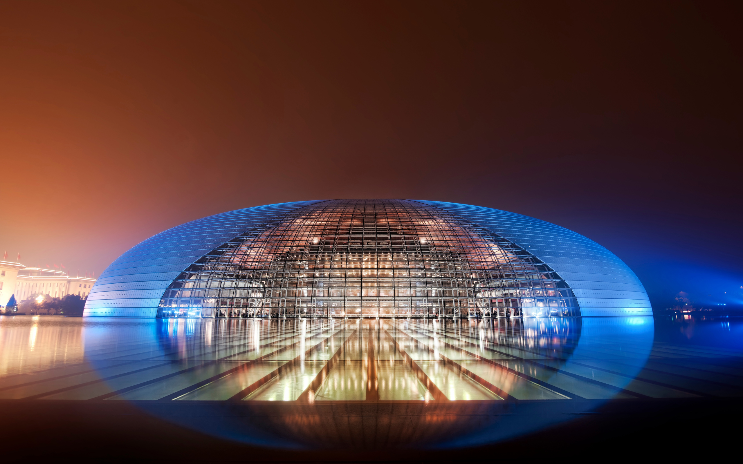 HD Quality Wallpaper | Collection: Man Made, 2560x1600 Beijing National Grand Theatre