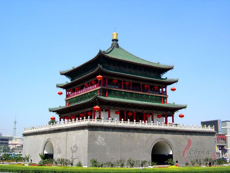 Nice Images Collection: Bell Tower Of Xi'an Desktop Wallpapers