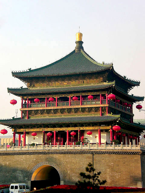 High Resolution Wallpaper | Bell Tower Of Xi'an 480x640 px