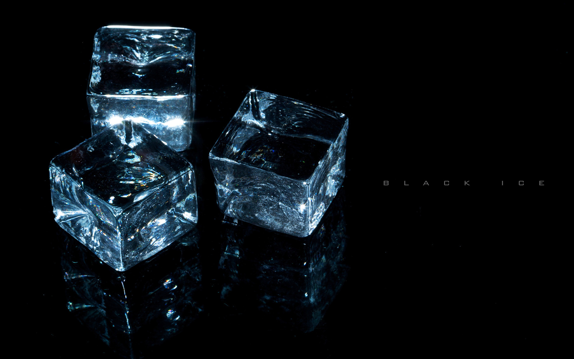 Nice Images Collection: Black Ice Desktop Wallpapers