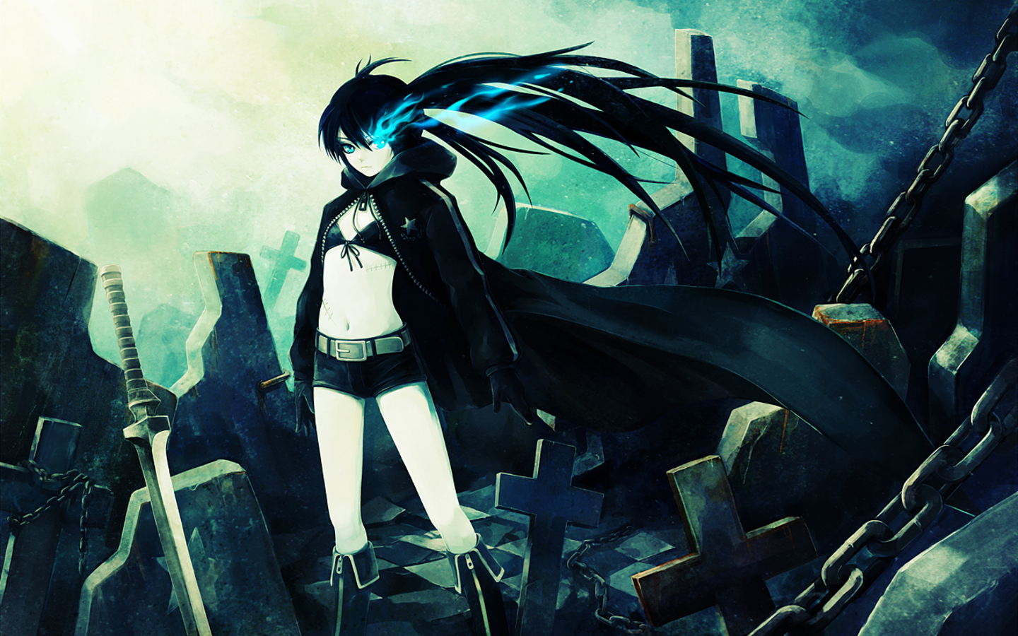 Nice wallpapers Black Rock Shooter 1440x900px
