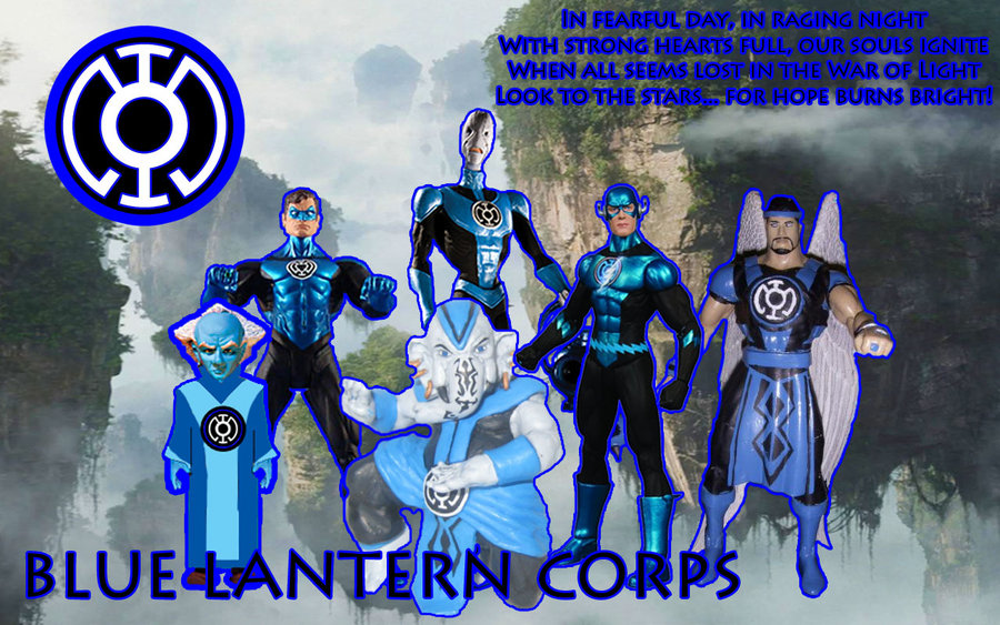Nice Images Collection: Blue Lantern Corps Desktop Wallpapers