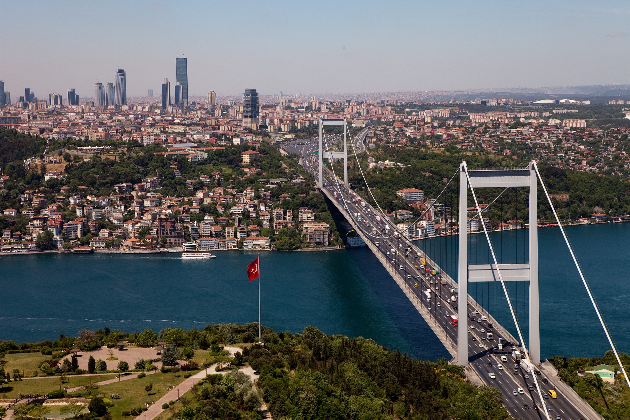 HD Quality Wallpaper | Collection: Man Made, 2048x1365 Bosphorus Bridge