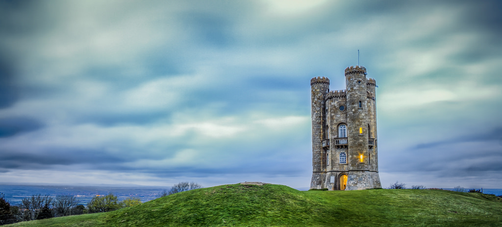 HD Quality Wallpaper | Collection: Man Made, 1024x464 Broadway Tower, Worcestershire