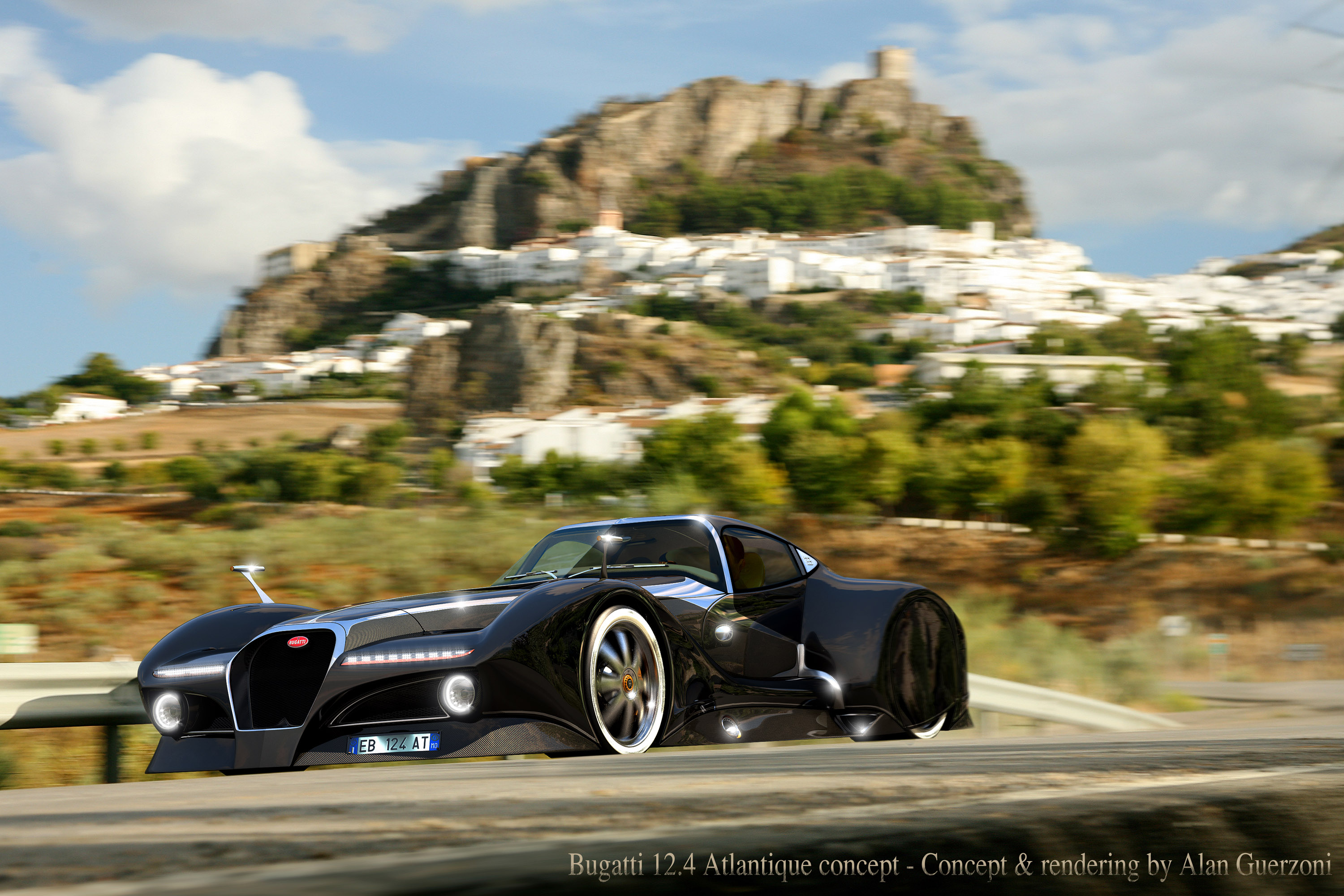 Nice Images Collection: Bugatti 12.4 Atlantique Grand Sport Concept Desktop Wallpapers