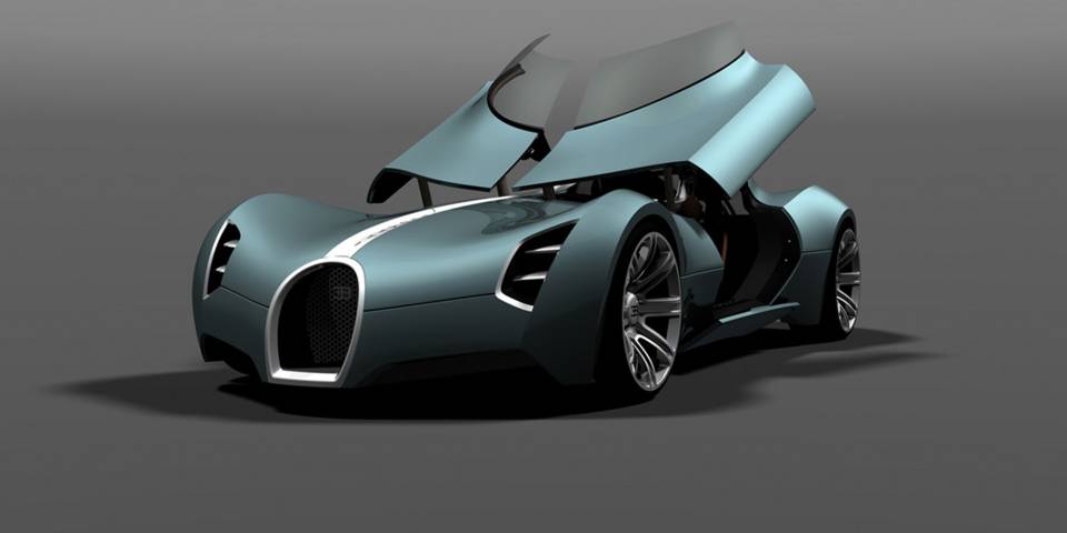 Bugatti Aerolithe Concept Backgrounds, Compatible - PC, Mobile, Gadgets| 960x480 px