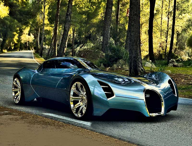 Nice Images Collection: Bugatti Aerolithe Concept Desktop Wallpapers