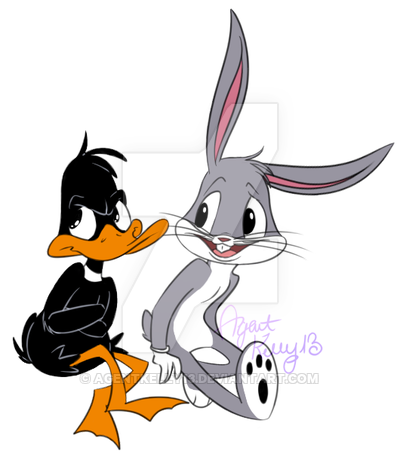 HD Quality Wallpaper | Collection: Cartoon, 400x457 Bugs And Daffy