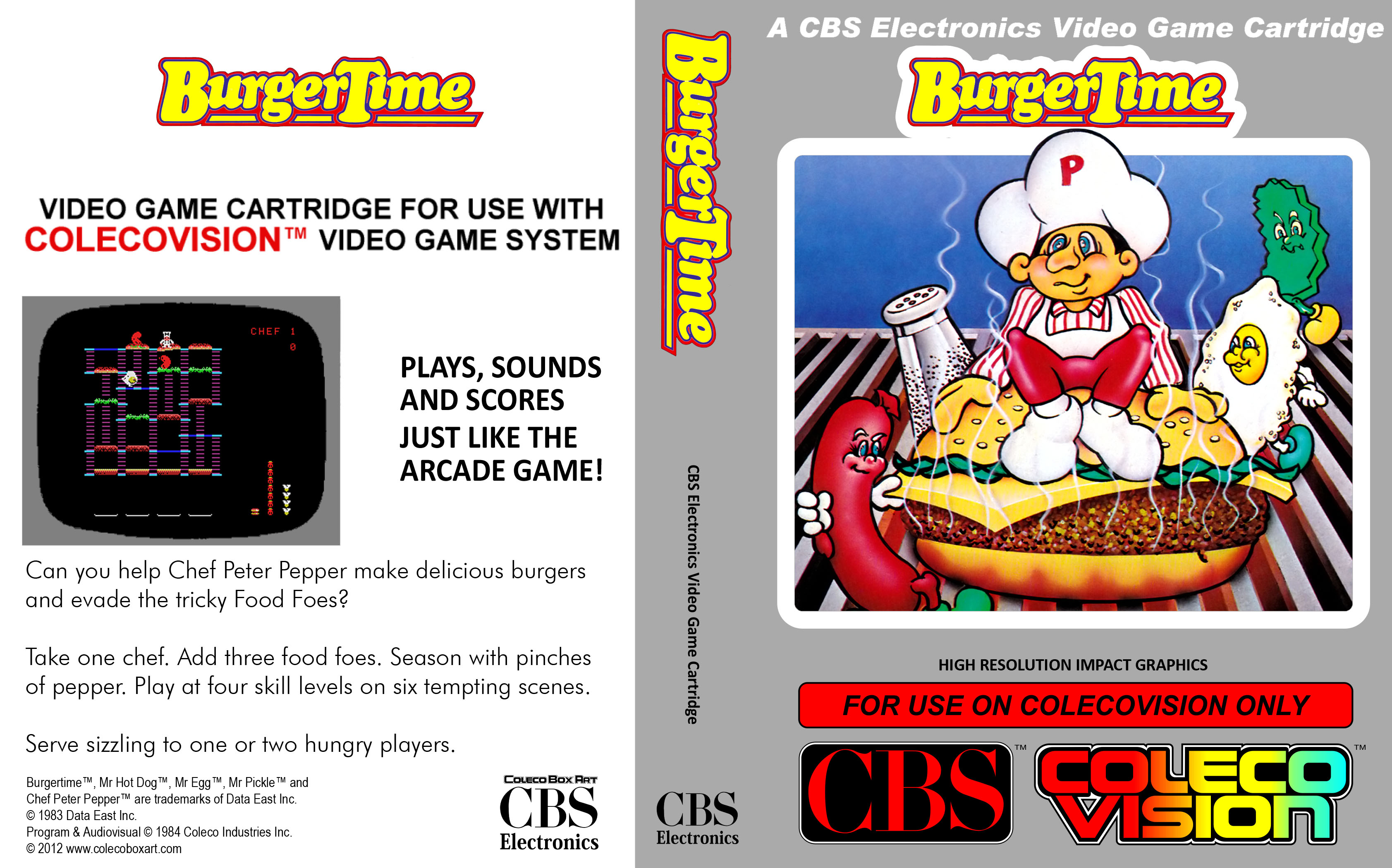 Burger Time Pics, Video Game Collection