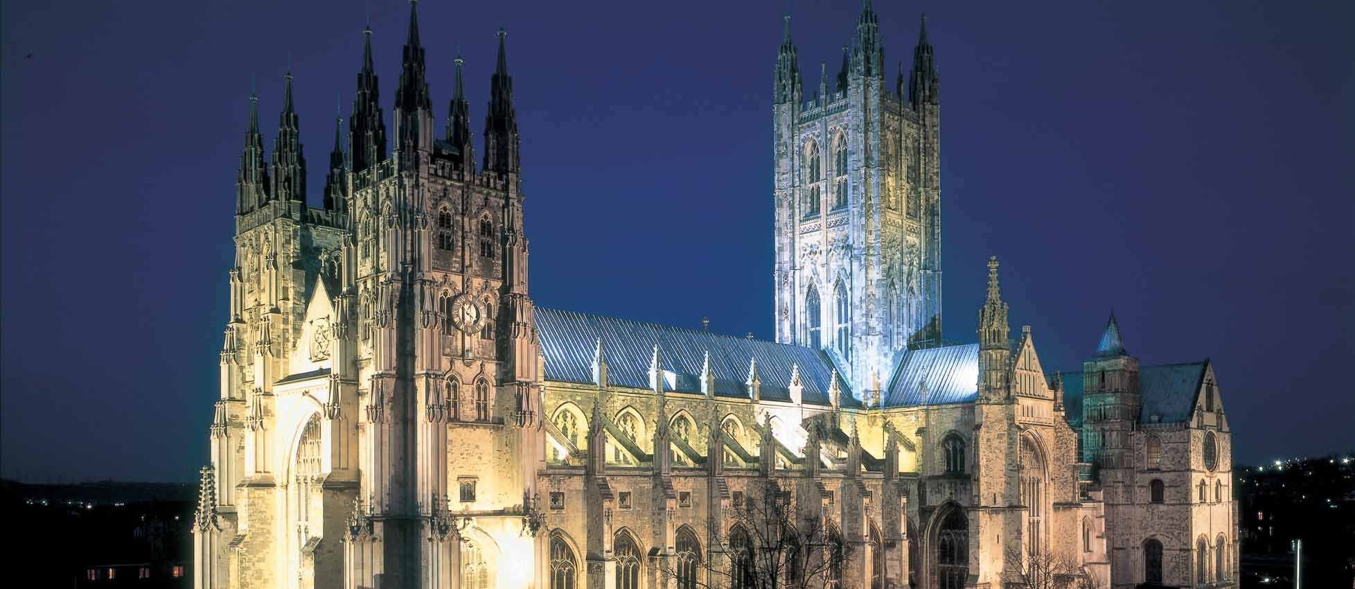 High Resolution Wallpaper | Canterbury Cathedral 1956x850 px